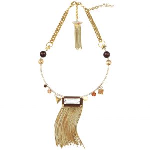 MILTON-FIRENZE Fashion Jewelry Necklace Fringe