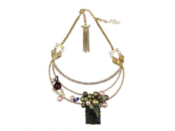 MILTON-FIRENZE Fashion Jewelry Necklace Crystals